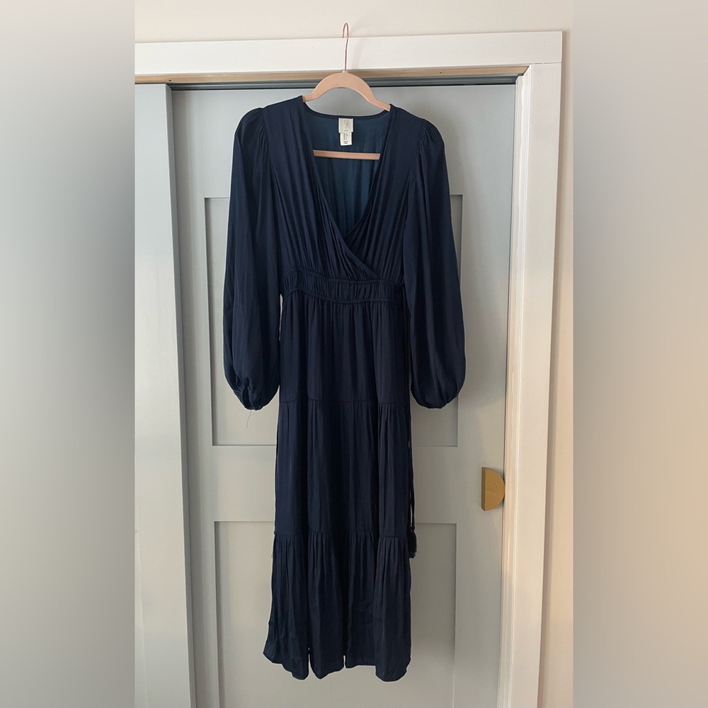 Joie Dark Blue Long Sleeve Dress